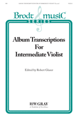Album Transcriptions For Intermediate Violist