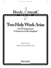Two Holy Week Arias