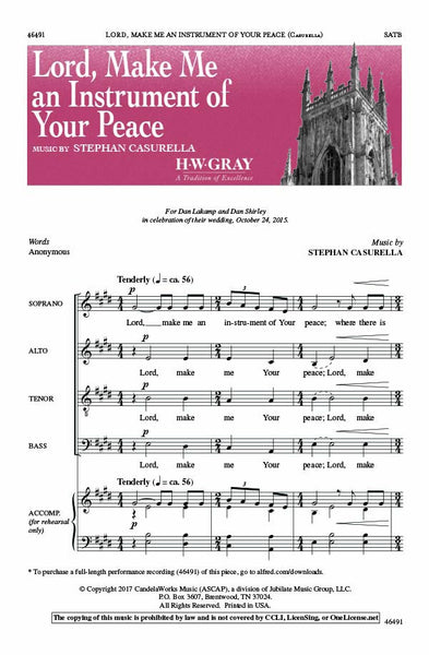 Lord, Make Me an Instrument of Your Peace