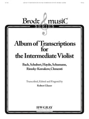 Album Transcriptions For Intermediate Violist