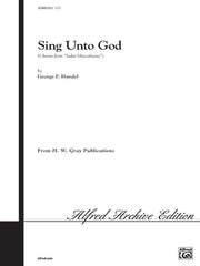Sing Unto God (from <I>Judas Maccabaeus</I>)